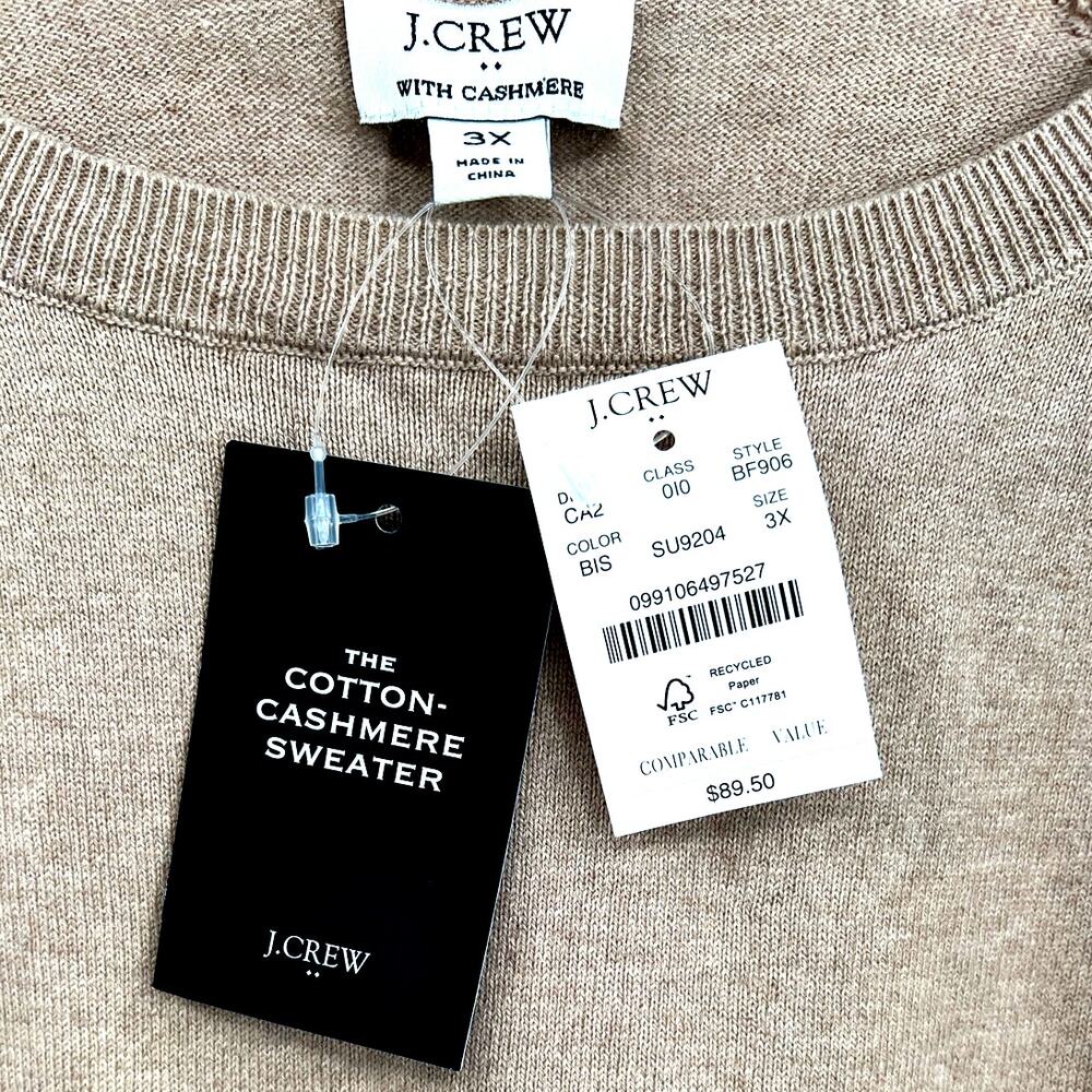 J.CREW Cotton-Cashmere Sweater NWT - Picture 4 of 8